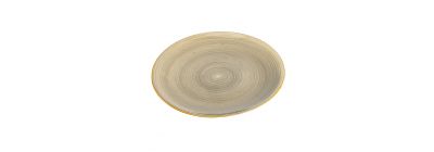 Plato porcelana plano estampado rayas 10.5pulg 