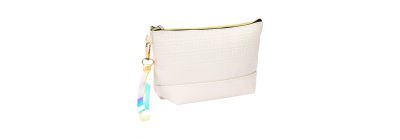 Cosmetiquera lisa con relieve