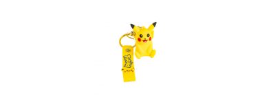 Llavero plástico figura pikachu estampado Pokémon amarillo