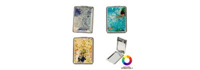 Espejo compacto diseño estampado