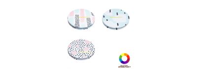 Espejo compacto estampado