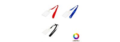 Porta identificación transparente