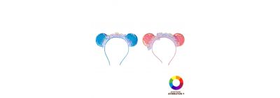 Diadema con lentejuelas multicolor