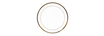Plato acrílico redondo liso con borde 6und 7pulg