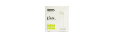 Lámpara plástica lisa recargable 35x10cm blanco