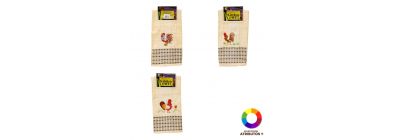 Toalla cocina bordado gallo