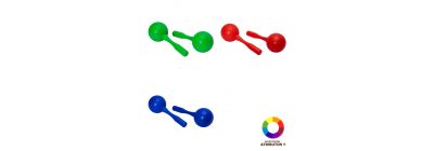 Maracas plásticas 2 unidades