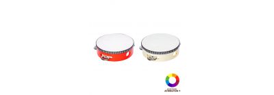 Pandereta madera rayas