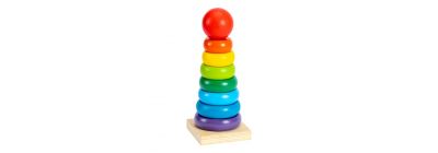 Cono madera apilable multicolor