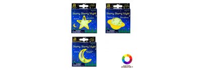 Figuras fluorescentes decorativas