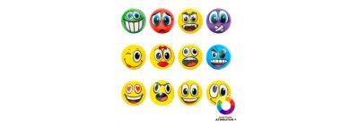 Bola antiestrés con emojis