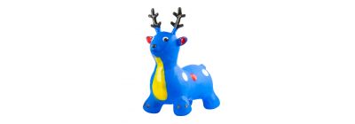 Venado plástico inflable azul multicolor