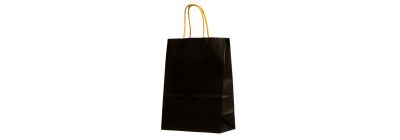 Bolsa papel lisa negro