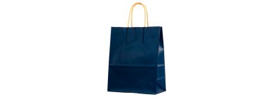 Bolsa papel lisa azul oscuro