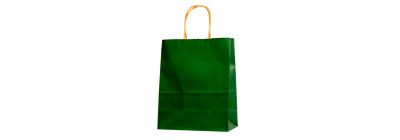 Bolsa papel lisa verde oscuro