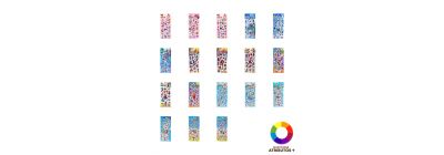 Stickers con relieve surtidos