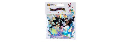 Confetti estrella plateado brillante