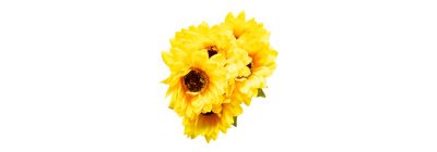 Flor artificial girasol amarillo