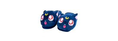 Pantufla afelpada para dama luna sailor moon 38-39 azul