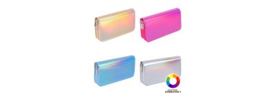 Cartera dama tornasol compacta