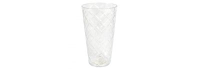 Vaso con relieve transparente