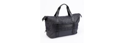 Bolso deportivo estampado negro