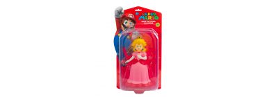 Figura acción plastica princesa peach +7a