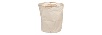 Canasta tela para ropa beige