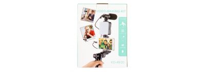 Trípode con accesorios para video surtido