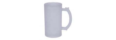 Jarra lisa con asa blanca