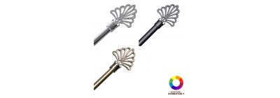 Cortinero metálico con detalle