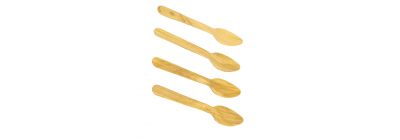 Cuchara madera 10.8cm beige