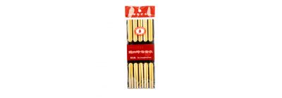 Palillo madera liso 20pzas beige