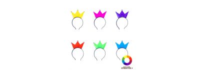 Diadema con corona iluminada