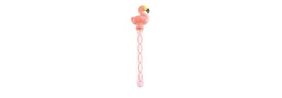 Burbuja plástica figura flamingo 36cm +3a surtido