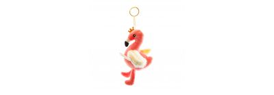 Llavero flamingo afelpado 19x9cm