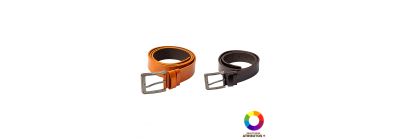 Faja hombre relieve hebilla cuadrada