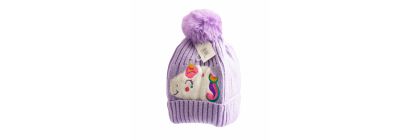 Gorro para niña estampado unicornio surtido