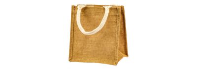 Bolsa yute beige blanco