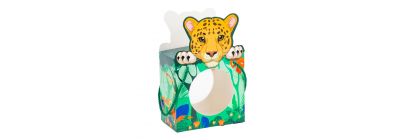 Farol papel fauna Costa Rica jaguar 25x16.5x10cm