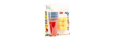 Juego beer pong 18pzas multicolor