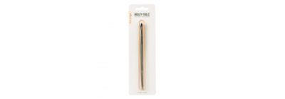 Brocha plástica para maquillaje 16cm gris