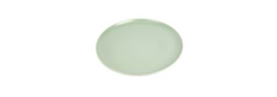 Plato cerámica plano 10.5pulg turquesa
