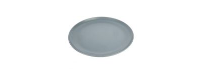 Plato cerámica plano 10.5pulg celeste