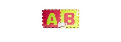 Alfombra foam con figura letras relieve 26pzas +3a multicolor