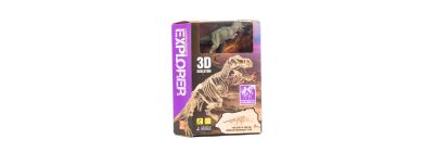 Dinosaurio plastico con accesorios para excavacion 3d skeleton +3a