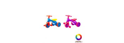 Triciclo infantil bicolor surtido