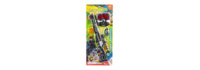 Accesorio plástico para juego policia shooter 7pzas +3a negro