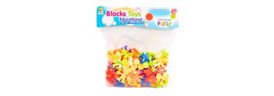 Bloque armable plastico figura animal +3a multicolor