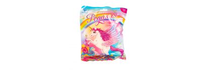 Unicornio plástico pegasus con accesorio +3a surtido
